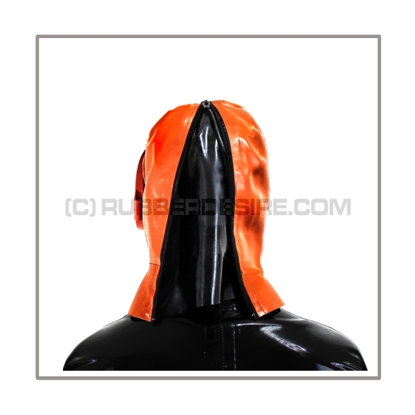Deluxe CLIMAX gasmask-zipperhood-system ULTIMATE-X with tube-set, sniffdildo, inhaler-set and rebreathing-bag-set